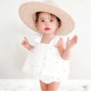 Bailey’s Blossoms Dixie Sleeveless Mesh Romper